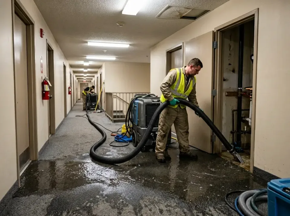 multi-unit-apartment-hallway-f-005 — frequently asked questions, Emergency Burst Pipe Water Extraction & Removal in McKinney…